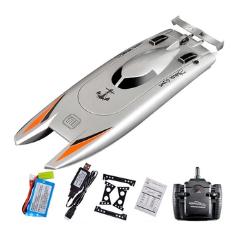 Швидкісний радіокерований катер Vile Toys 805 Racing Boat 2.4GHz з подвійним мотором – динамічні перегони на воді для дітей і доро