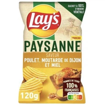 Чіпси Lay's Paysanne Chicken Mustard Dijon 120 грам