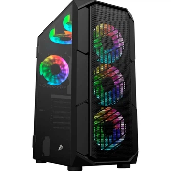 Корпус 1stPlayer XF-BK-4F7, Black