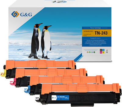 Toner G&G do Brother TN243CMYK CMYK 4 szt. (NT-PB243BK/C/M/Y-4)