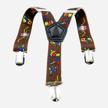 Подтяжки детские Weatro det-pd-044 2,5 см Коричневые (2795625425)