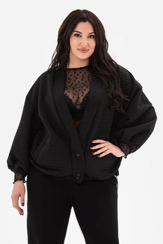 Бомбер BUBLE чорний L/XL/2XL (3043343)