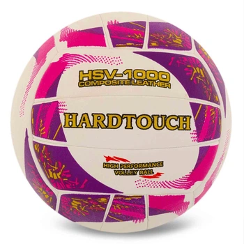 Мяч волейбольный Hard Touch Composite Leather 4058 размер №5 White-Pink-Purple