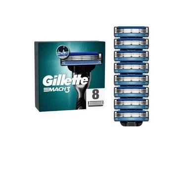 Картриджі для станка Gillette Mach3, 8 шт.