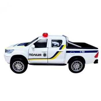 Детская автомодель Toyota Hilux Police TechnoDrive KM250426 масштаб 1:32