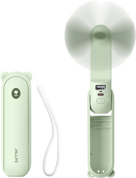 Вентилятор ручний (портативний) Jisulife Handheld Fan Life8 Mint Green (Life8_mintgreen)