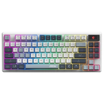 Клавіатура MSI FORGE GK600 TKL W SKY UA 104key, mechanical Linear, USB-A, Wireless, Blueto