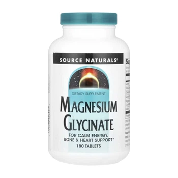 Магний глицинат Source Naturals 180 таблеток хелатный для энергии и сердца (551602)