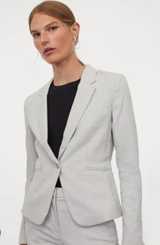 Пиджак H&M 270568601 42 Светло-Серый