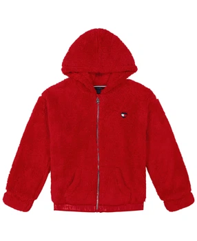 Дитяча толстовка з екомеха Tommy Hilfiger 1159847138 (Червоний 2) на зріст 89 см