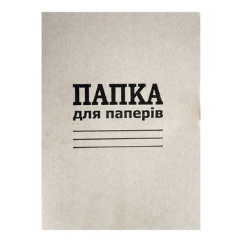 Папка на завязках картон А4 белый