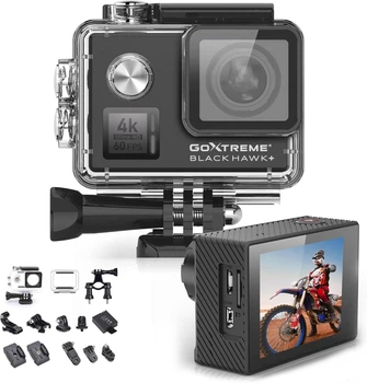 Екшн-камера GoXtreme BlackHawk 4K+ / 14Мп / 4K / 240fps / Wi-Fi / Водонепроникна 60м / Чорна (3R30040) Б/В