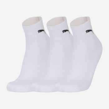 Набір жіночих шкарпеток коротких бавовняних Puma Short Crew Unisex 90611004 35-38 3 пари White (8713537871228)