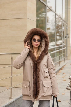 Зимова куртка Mila Nova К-342 54 капучино