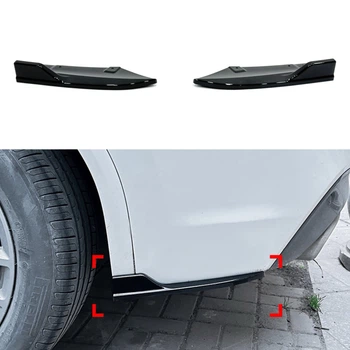 Лезвия накладки заднего бампера M-Performance BMW X3 G01 2018-2022 2шт. ABS пластик, черный глянец для BMW X3 G01 2018-2024 (2475)