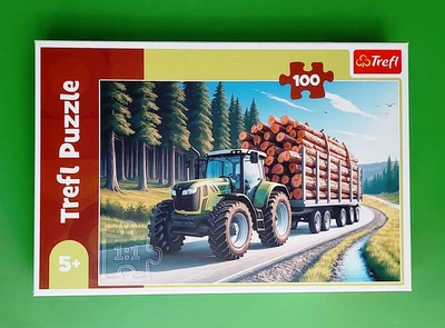 Пазли Trefl 100шт (16493) Лісовий трактор