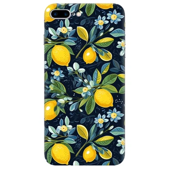Чехол для Apple iPhone 7 Plus Lemon with flower (09510040932535876)