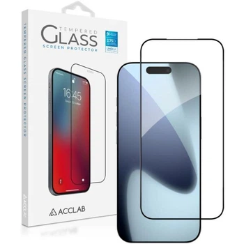 Защитное стекло ACCLAB Full Glue для iPhone 17 Pro Max - Black