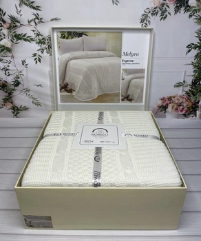 Вязаный плед 220 на 240 см Romeo Home белый