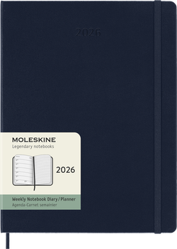 Еженедельник Moleskine 2026 большой 19х25 см сапфир (8056999275235)