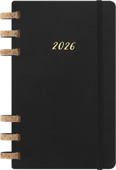 Щотижневик Moleskine 2026 Spiral середній 13х21 см чорний м'який (8056999276478)