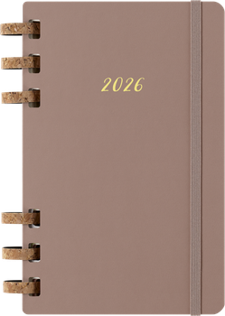 Щотижневик Moleskine 2026 Spiral середній 13х21 см мигдальний (8056999276485)