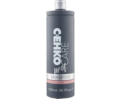 Шампунь S.O.S для осветленных обесцвеченных и вьющихся волос C:EHKO CARE prof Shampoo 1000 мл