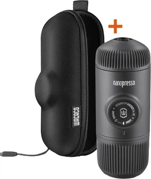 Портативная эспрессо-кофеварка Wacaco Nanopresso с чехлом Серая (WNANOGRcase)