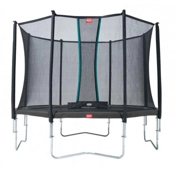 Батут BERG Favorit Grey 380 + защитная сетка Safety Net Comfort (35.12.13.00+35.74.12.03)