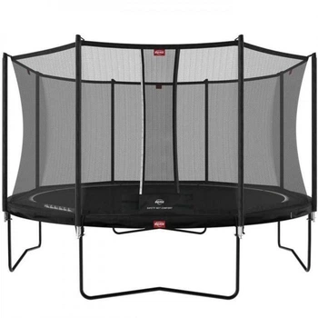 Батут BERG Favorit 380 Black с защитной сеткой Comfort
