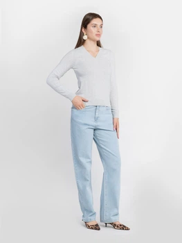 Джемпер жіночий сірий трикотажний Arber V-neck FW AM1 M сірий (KW10.03.12.53)