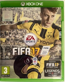 Диск для Xbox One - FIFA 17, російська версія, Б/В