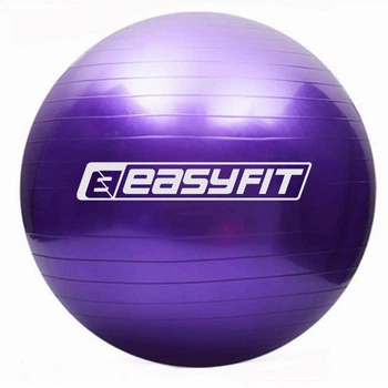 Мяч для фитнеса (фитбол) EasyFit EF-3006-V, Ø55 см, фиолетовый - для роста 150-160 см, нагрузка до 120 кг.