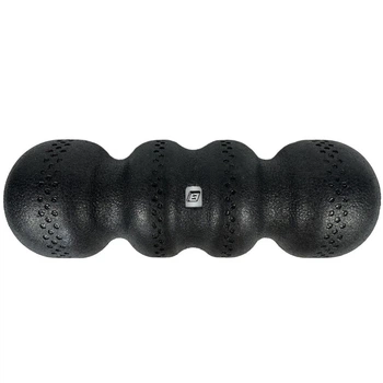 Массажный ролик EasyFit EF-2040, EPP-пена, чёрный, 45×15 см - для йоги, фитнеса, реабилитации