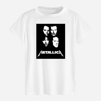 Футболка бавовняна довга чоловіча Likey Metallica M150-0413 M Біла (2000000178462)
