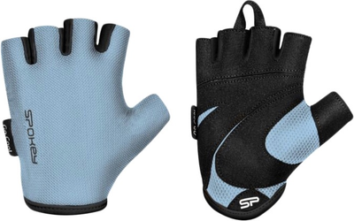 Rękawiczki fitness Spokey LADY FIT L Czarno - Niebieskie 943728 (5905339437280)