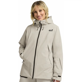 Куртка гірськолижна FLOWLINE PRO 2L INS JKT W Jack Wolfskin A64888_A0056 38 Бежевий (4064886514651)