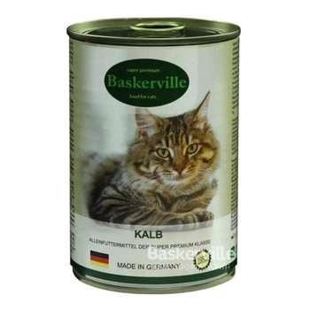 Вологий корм для котів Baskerville Телятина, 400 г
