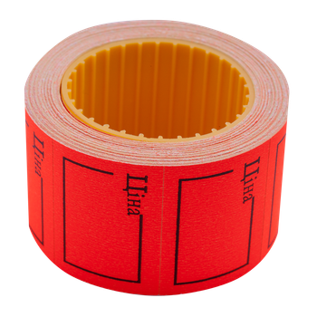 Цінник Buromax Ціна 35*25 прямокутний 6м 240шт Червоний (BM.282106-05)