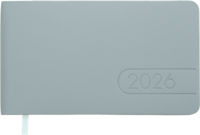 Еженедельник датированный 2026 карманный (153х87мм, гибкая обложка, светло-синий) Buromax Light Morandi BM.2910-30