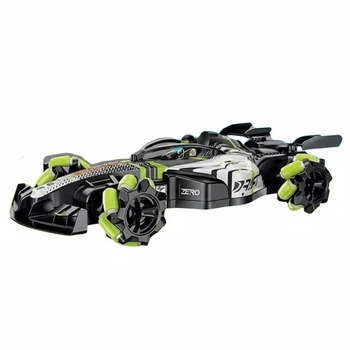 Радиоуправляемая дрифт-машина GS 021 A-01, 4WD, аккум. 3.7V, 2.4GHz, 360°, парогенератор, роликовые колеса, Зеленая