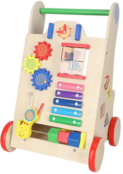 Ходунки дерев’яні Ricokids Куб навчальний 6в1 (5903039706019)