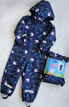 Дождевик детский комбинезон на флисе Peppa Pig 86-92 см грязопруфф 602702