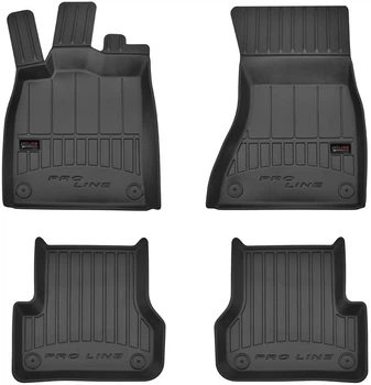 Автомобільні килимки поліки в салон Frogum 3D для Audi A6 4 C7 11-18 Ауді А6 чорні SO0627