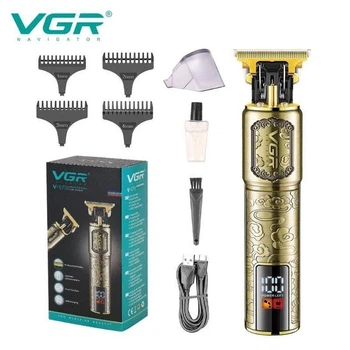 Машинка для стрижки волос VGR V-073 аккумуляторный беспроводной триммер для бороды и усов (264062)