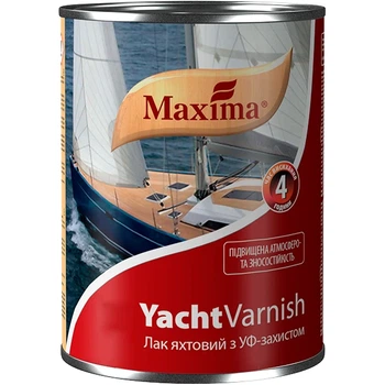 Лак яхтный Maxima бесцветный полуматовый 0.75 л