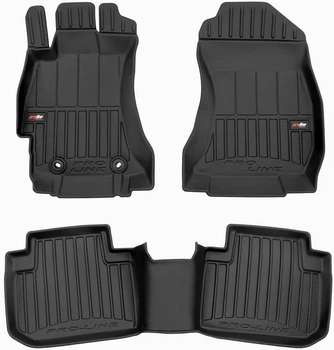 Автомобільні килимки поліки в салон Frogum 3D для SUBARU FORESTER 4 12-18 Субару Форестер чорні SO15295