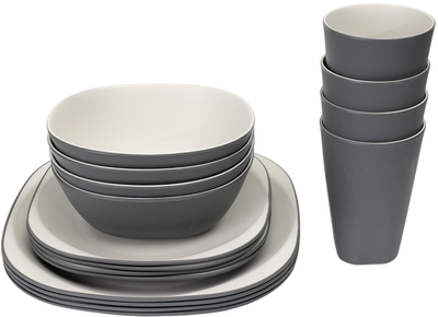 Zestaw piknikowy Platinet dla 4 osób 16 elementów (PCTS16G)