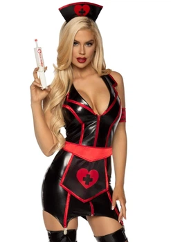 Костюм сексуальної медсестри XS Naughty Nurse Leg Avenue, 4 предмети