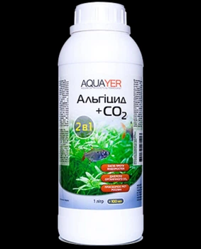 Акваріумна хімія AQUAYER Альгіцид+СО2 препарат проти водоростей 1л (AL1)